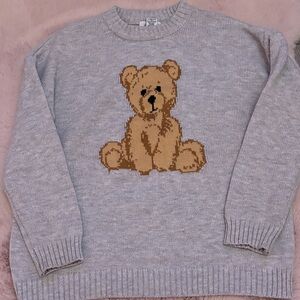 Cute Gray Bear Sweater